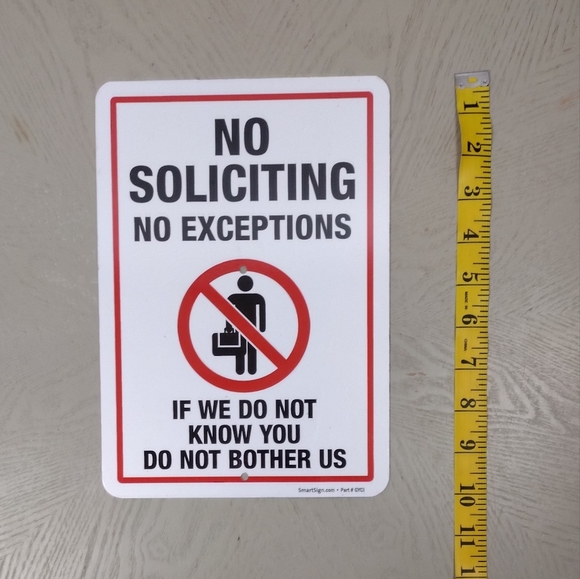 No Soliciting Sign - Picture 4 of 4